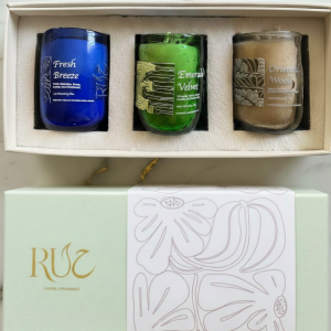 Candles Box Emerald Velvet, Fresh Breeze and Mystic Oud